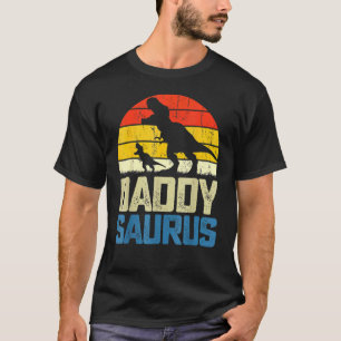 Vintage Daddysaurus Fathers Day Rex Daddy Saurus M T-Shirt