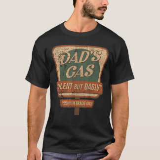 Vintage Dads Gas Silent But Dadly Premium Grade On T-Shirt