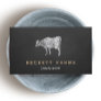 Vintage Dairy Cow Logo Rustic Country Chalkboard Business Card