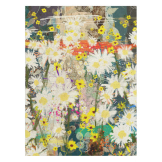 Vintage Daisies - Nature Inspired Floral Art - Tablecloth