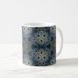Vintage Daisy Blue Floral Coffee Mug