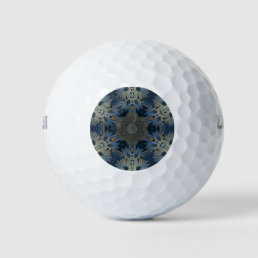 Vintage Daisy Blue Floral Golf Balls