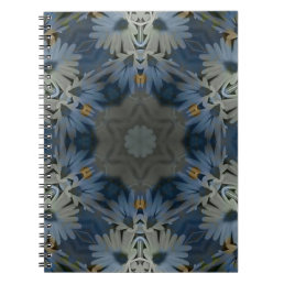 Vintage Daisy Blue Floral Notebook