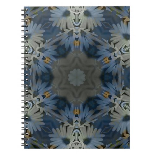 Vintage Daisy Blue Floral Notebook