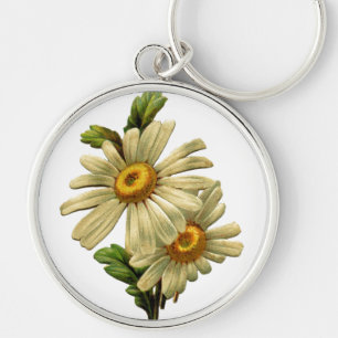 Vintage Daisy Keychain