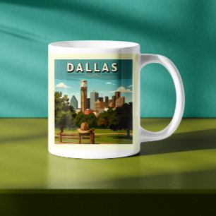 Vintage Dallas Texas Coffee Mug