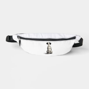 Vintage Dalmatian Dog From Behind Illustration Min Fanny Pack