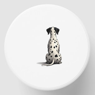 Vintage Dalmatian Dog From Behind Illustration Min Mini Candle Favors