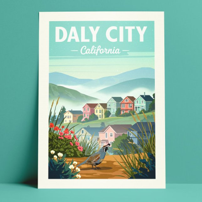 Vintage Daly City California Postcard (Creator Uploaded)