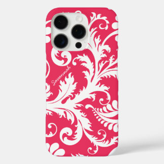 Vintage Damask can change pink to any color iPhone 16 Pro Case