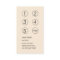 Vintage Damask Hair Salon Loyalty Punch Card