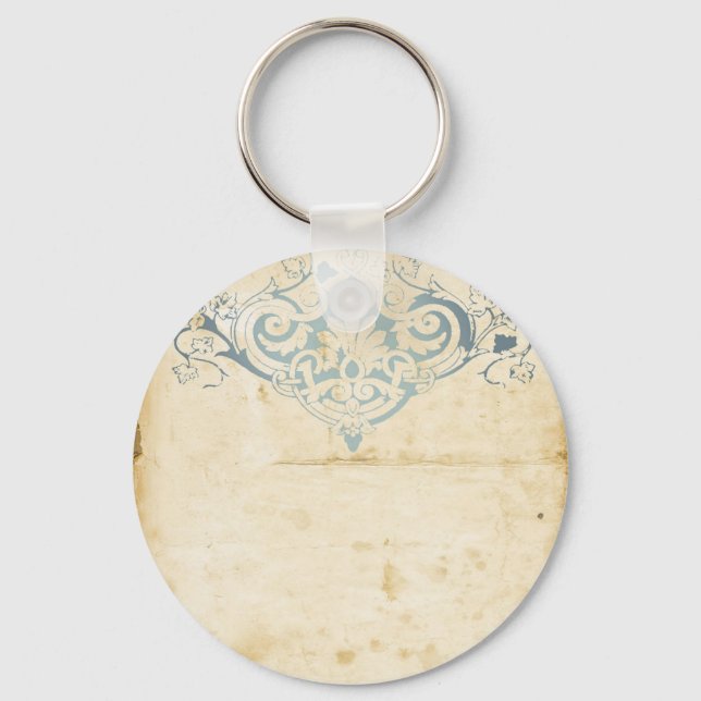 Vintage Damask Keychain (Front)