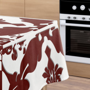 Vintage Damask Monogram  Tablecloth