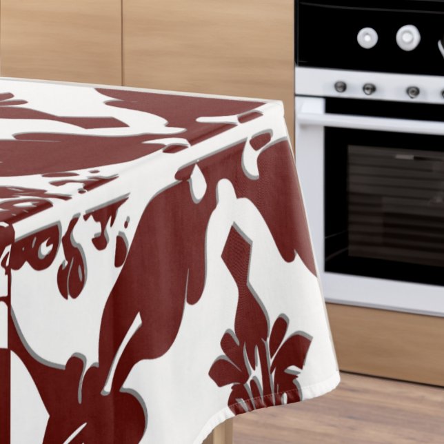 Vintage Damask Monogram  Tablecloth (Creator Uploaded)