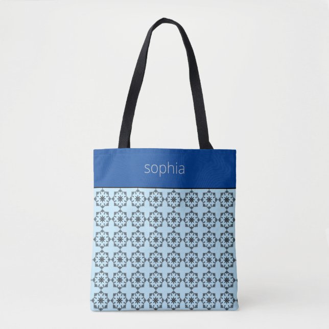 Vintage Damask Pattern Tote Bag (Front)
