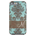 Vintage Damask Pattern with Monogram