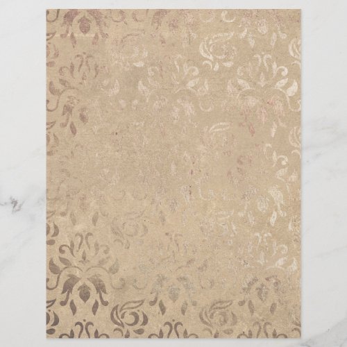 Vintage Damask Patterned Scrapbook Paper