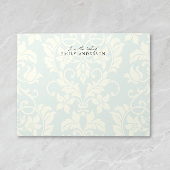 Vintage Damask Personalized Name Notepad (Creator Uploaded)
