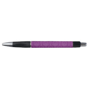 Vintage Damask Purple Pattern Pen
