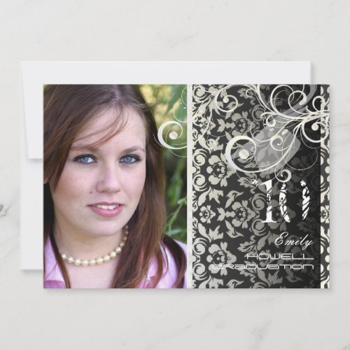 Vintage/Grunge/Swirls/Damask/Graduations Personalized Invitation