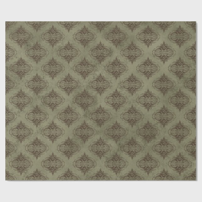 Vintage Damask Wrapping Paper (Flat)