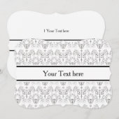Vintage Damasks Wallpaper - black + your backgr. (Front/Back)