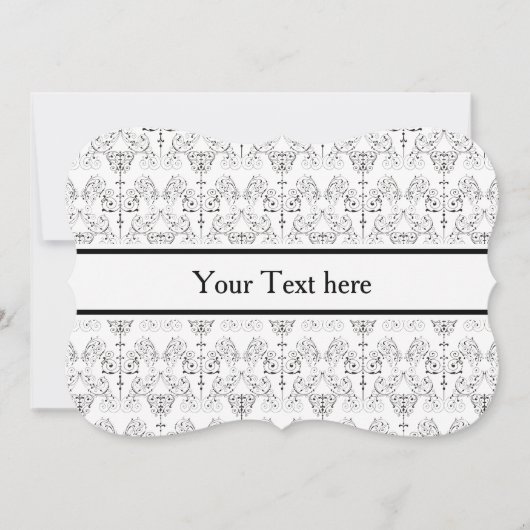 Vintage Damasks Wallpaper - black + your backgr. (Front)