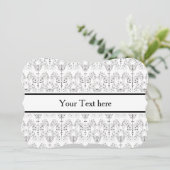 Vintage Damasks Wallpaper - black + your backgr. (Standing Front)
