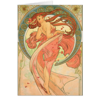 Vintage Dance by Alphonse Mucha Cards
