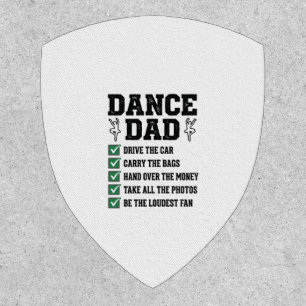 Vintage Dance Dad Checklist Shirt Design_1 Patch