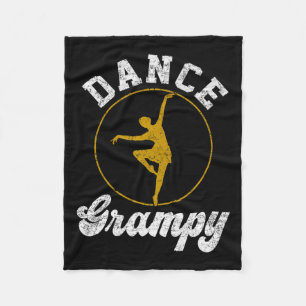 Vintage Dance Grampy Dance Lover Fathers Day Premi Fleece Blanket