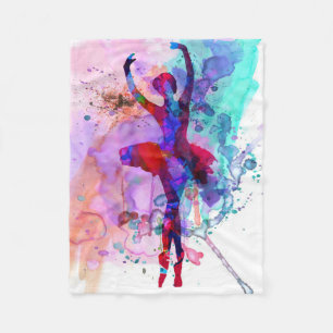 Vintage Dance Owner Gift Cute Birthday Fleece Blanket