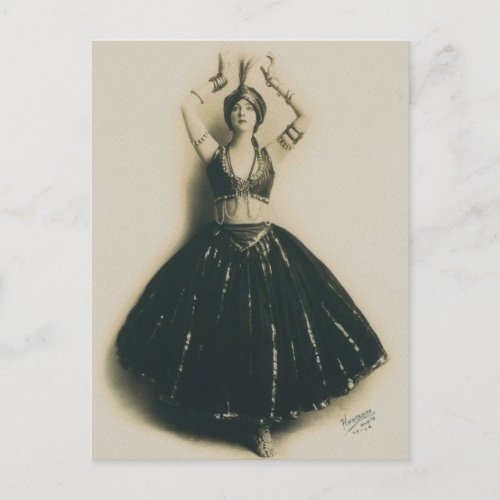 Vintage Dancer Postcard