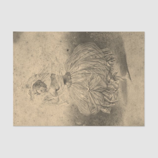 Vintage Dancer Tissue Paper (Front)