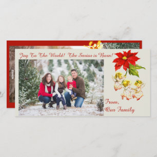 Vintage Dancing Baby Angels Photocard Holiday Card