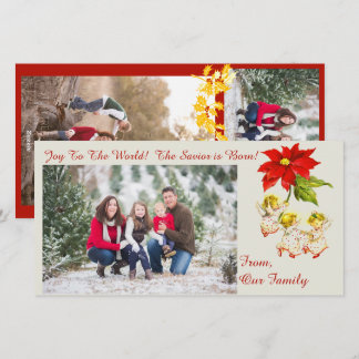 Vintage Dancing Baby Angels Photocard Holiday Card