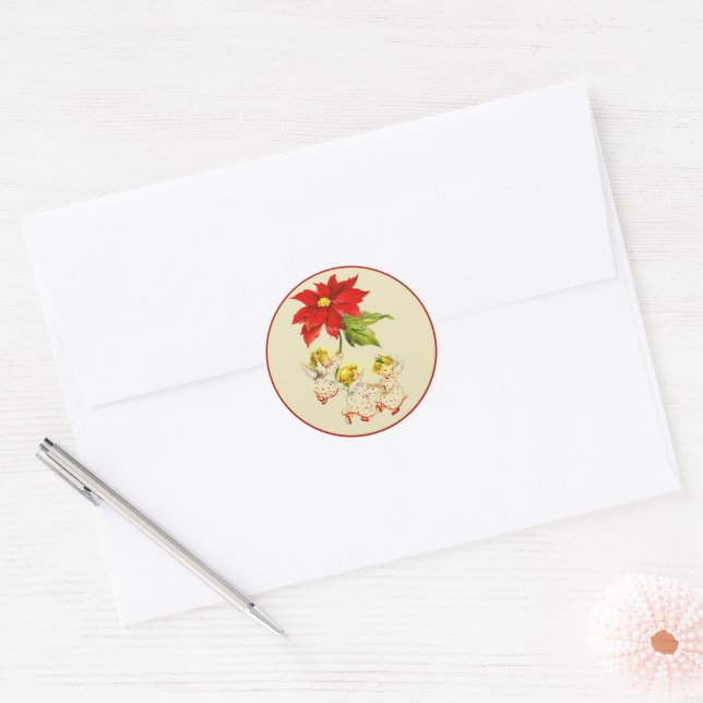 Vintage Dancing Baby Angels Sticker (Envelope)