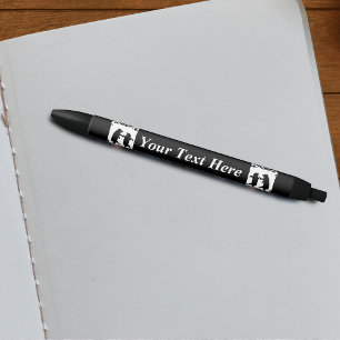 Vintage Dancing Bears Black Silhouette Trees Owl Pen