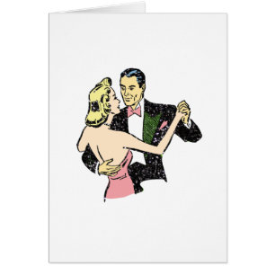 vintage dancing couple cards