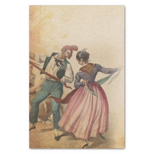 Vintage Dancing Couple Tissue Paper
