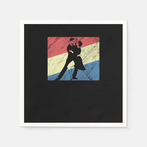 Vintage Dancing Dancers Waltz Breakdance Jazz Hiph Napkins