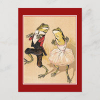 Vintage Dancing Frogs