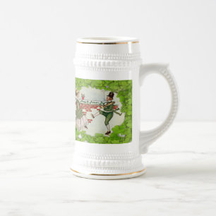 Vintage Dancing Irish Couple Beer Stein