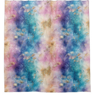 Vintage Dandelion Abstract Pattern (2) Shower Curtain