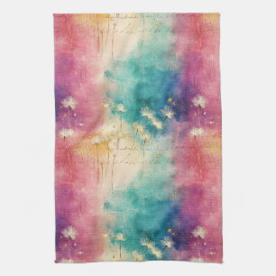 Vintage Dandelion Abstract Pattern (4) Kitchen Towel