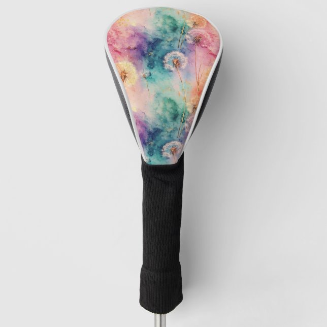 Vintage Dandelion Abstract Pattern (5) Golf Head Cover (Front)