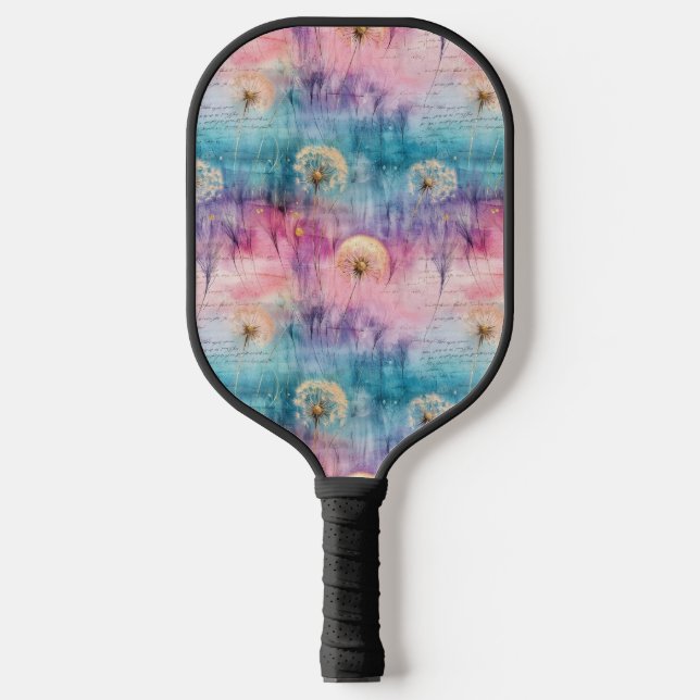 Vintage Dandelion Abstract Pattern (6) Pickleball Paddle (Front)
