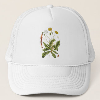 Vintage Dandelion Illustration Trucker Hat