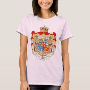 Vintage Danish Royal Coat of Arms of Denmark T-Shirt