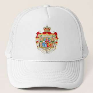Vintage Danish Royal Coat of Arms of Denmark Trucker Hat